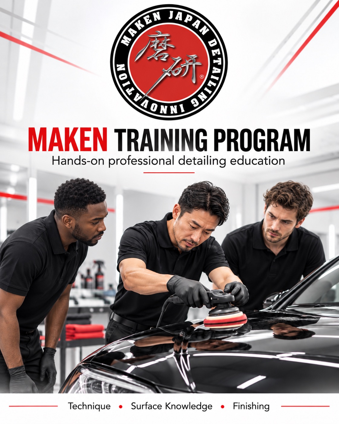 MAKEN Training Program — hands-on professional detailing education: technique, surface knowledge and finishing