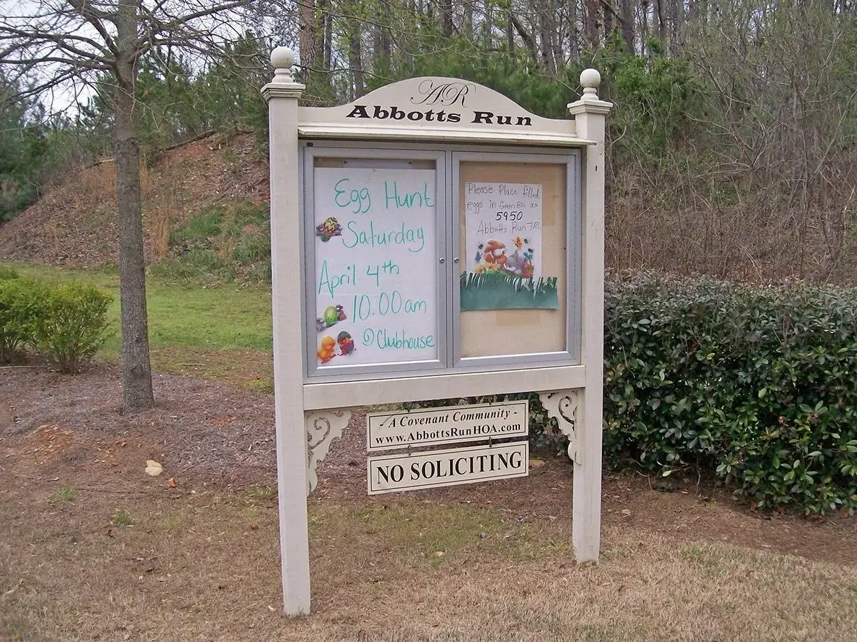 HOA community information kiosk