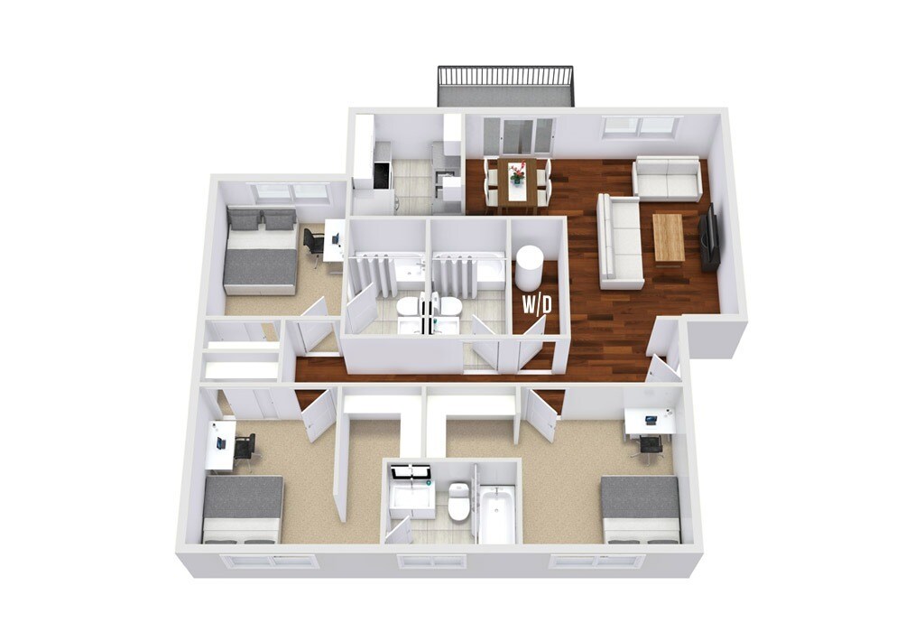 three bed | three bath