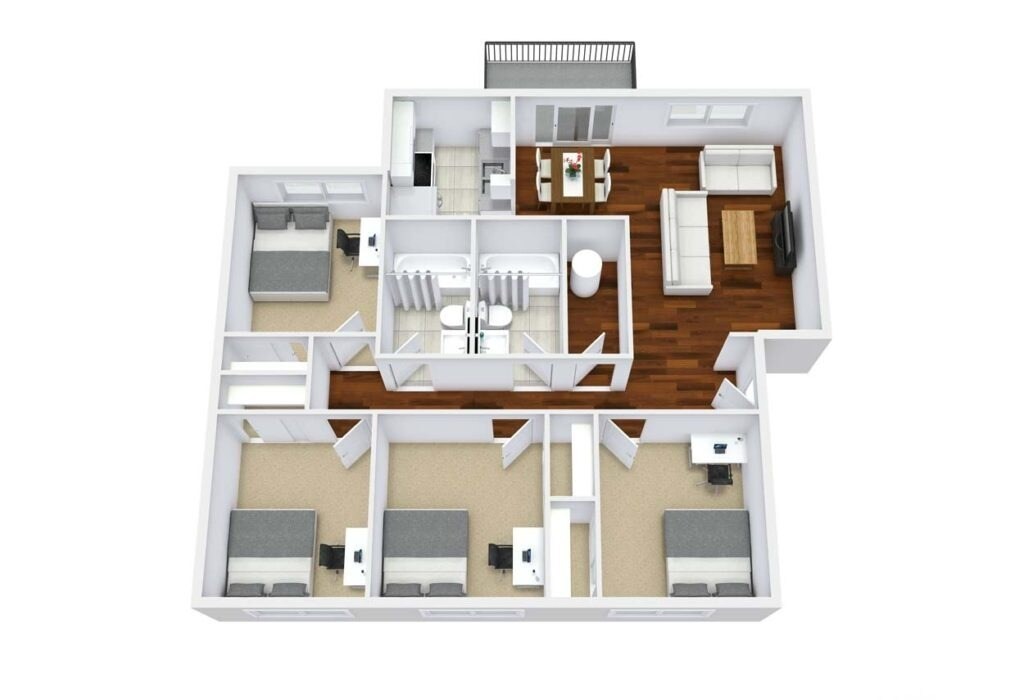 four bed | two bath