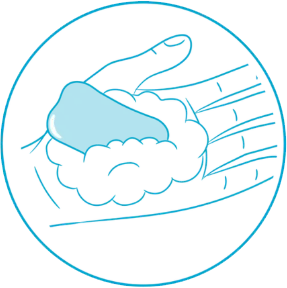 Self-exam step illustration 2