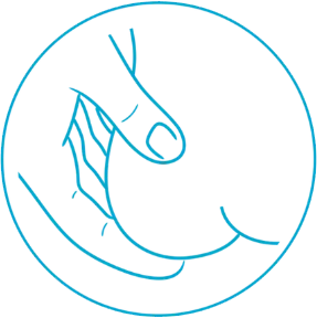 Self-exam step illustration 3