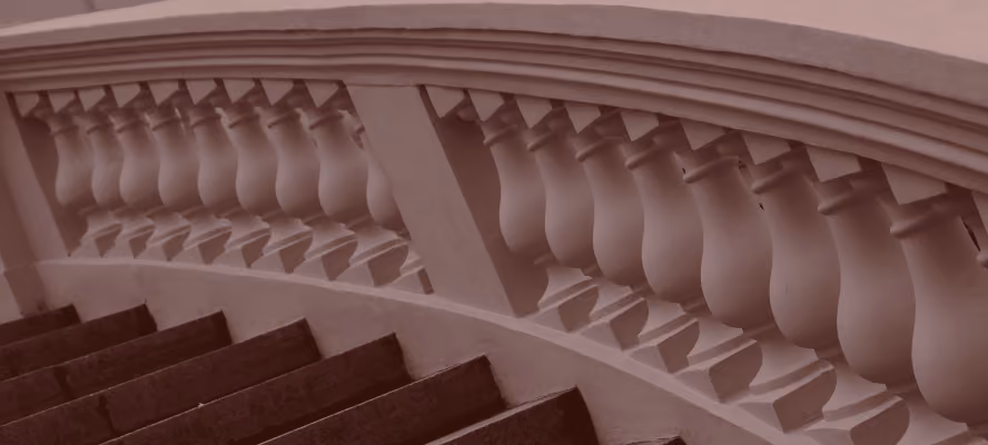 Balustrade et escalier en pierre