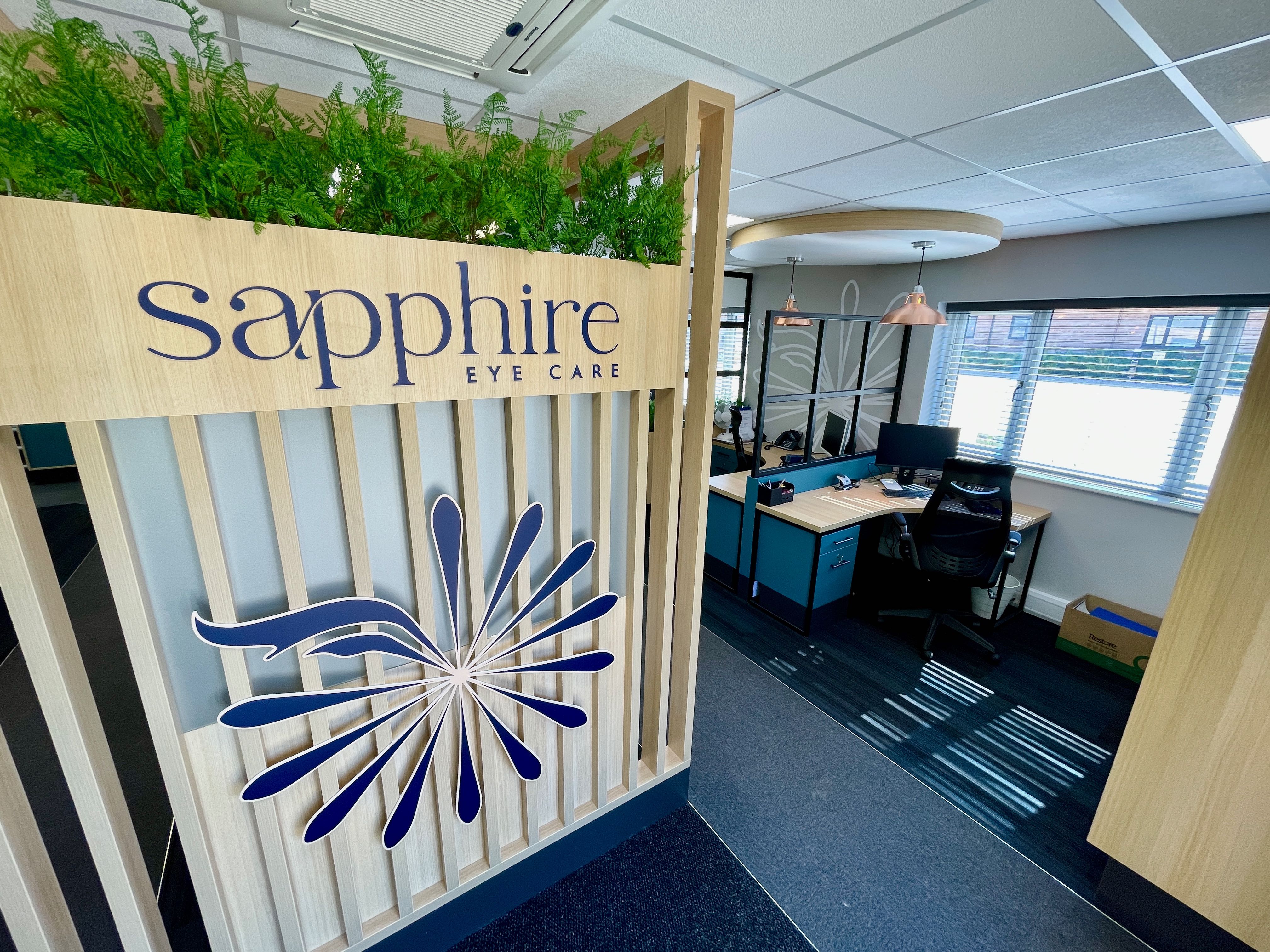 Sapphire Eyecare interior by TEK Contracts