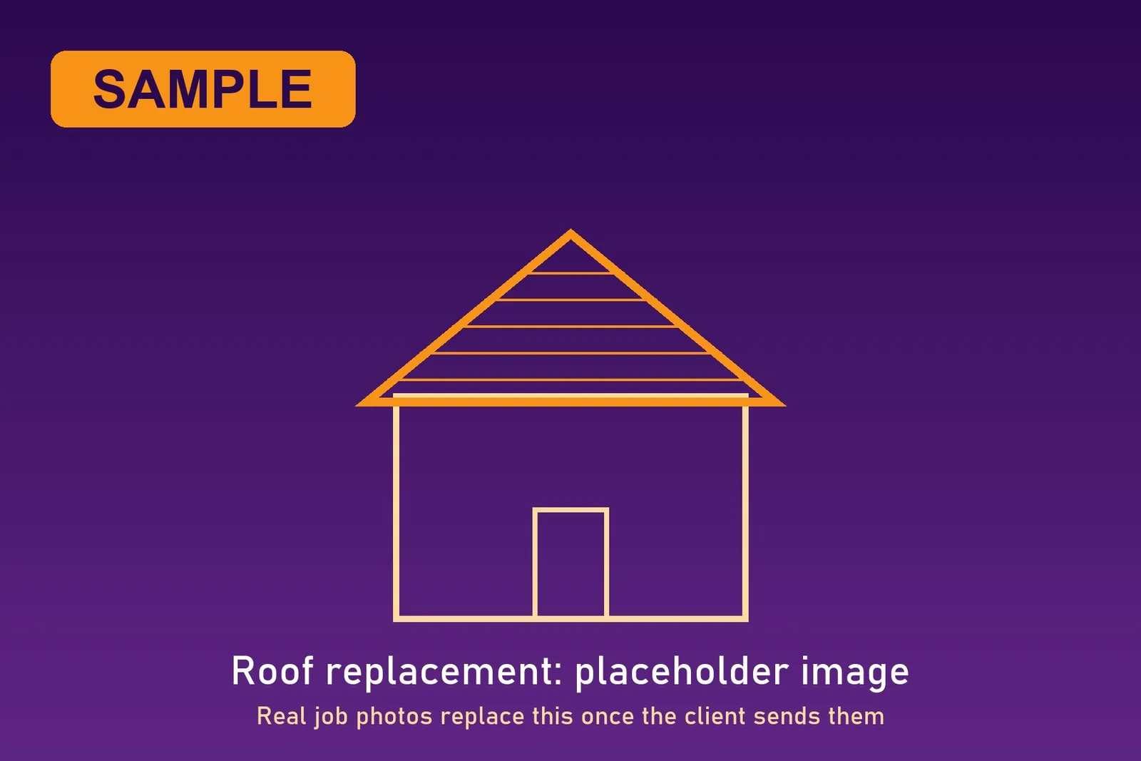 SAMPLE: Roof replacement in Emerywood, High Point