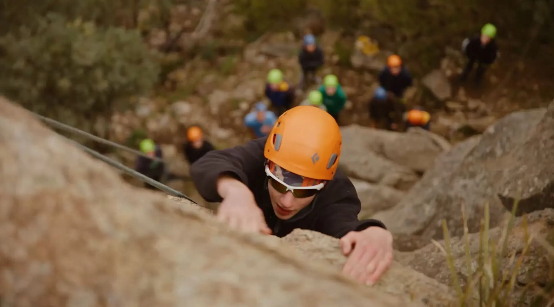 Rock climbing with qualified guides