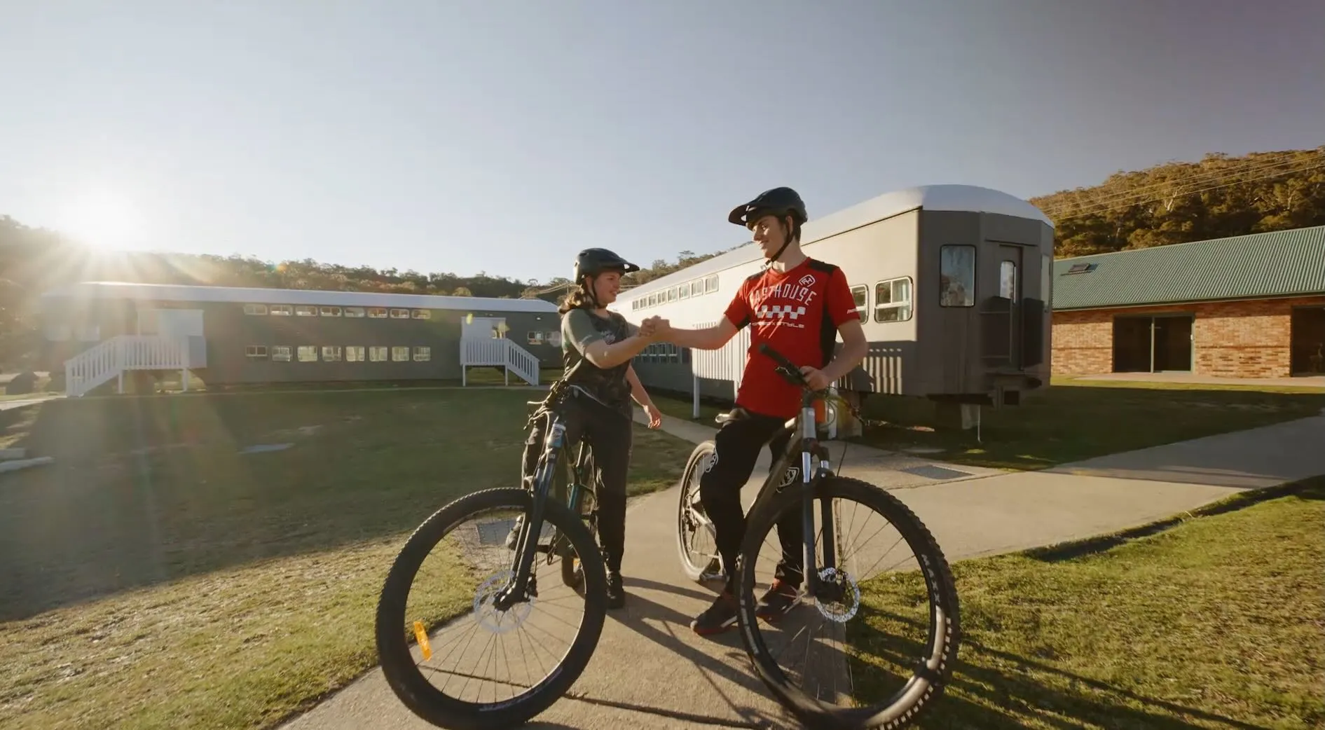 Mountain biking at the lodge