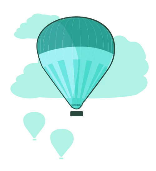Hot air balloon illustration