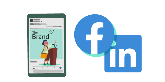 Image: Boost social media posts in Facebook/Instagram and Sponsor posts on LinkedIn