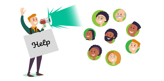 Image: Ask your connections to help