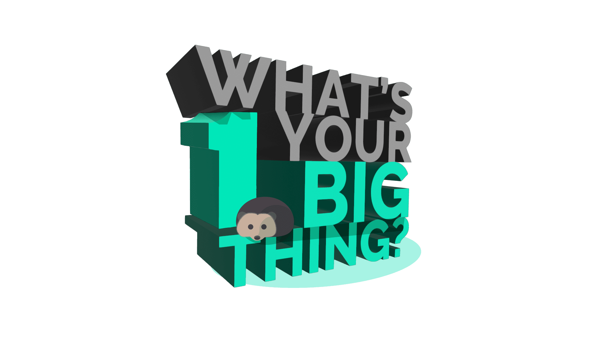 What's your 1 big thing?