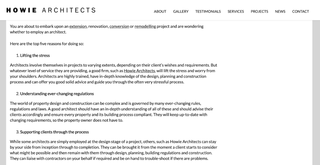 article by howie architects (from content lessons architecture firms)