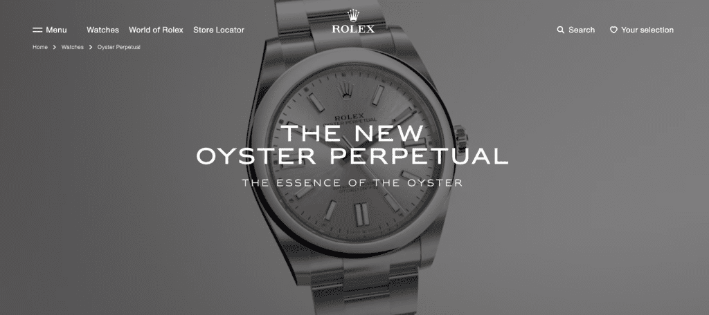 video of a collection by Rolex
