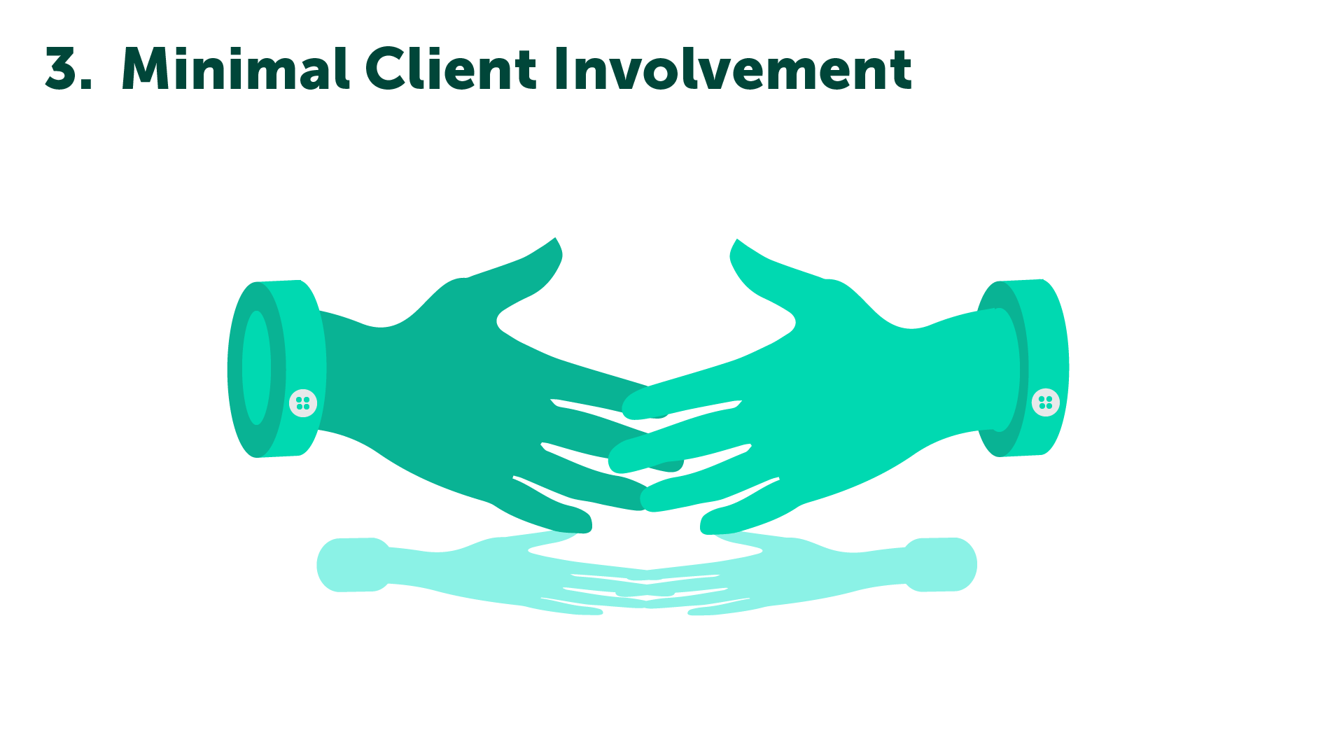 Minimal Client Involvement