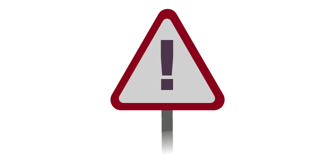 Take caution
