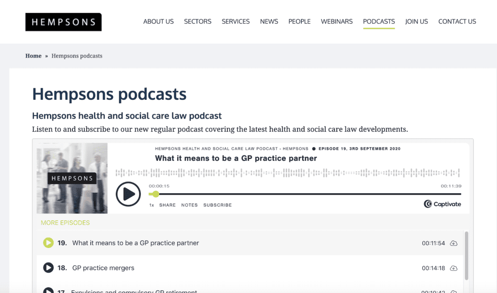 Hempsons Podcast
