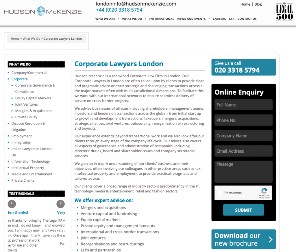 Hudson McKenzie Homepage