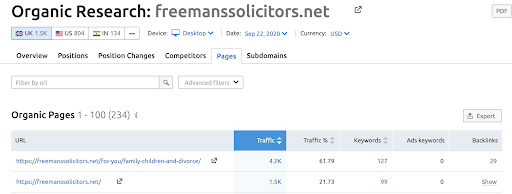 Freemans solicitors marketing legal firms content