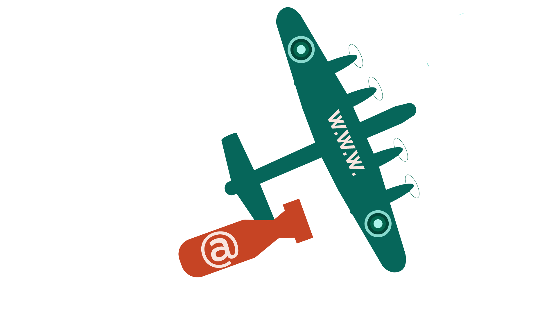 WarPlane dropping email