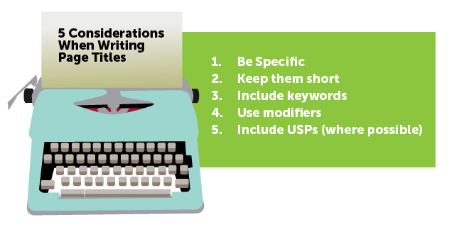 Image: 5 considerations when writing page titles