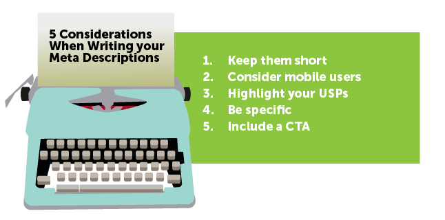 Image: 5 considerations when writing meta descriptions