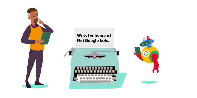 mage: write for humans, not Google bots