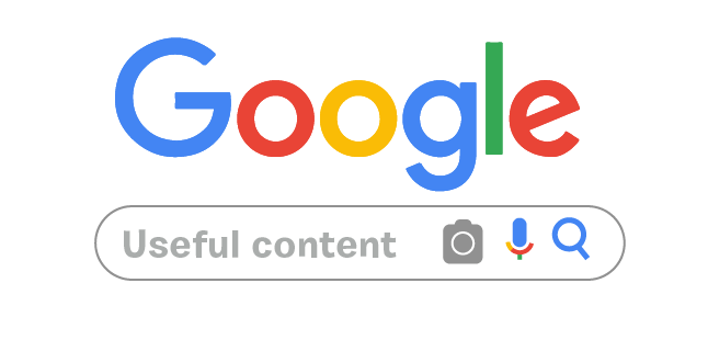 Image: Google searches for relevant and useful content