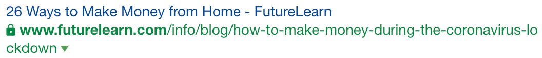 Screenshot of Future Learn article