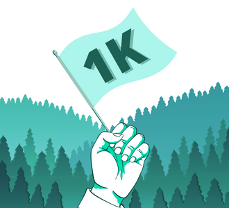 We're Proud to have Planted A Thousand Trees!
