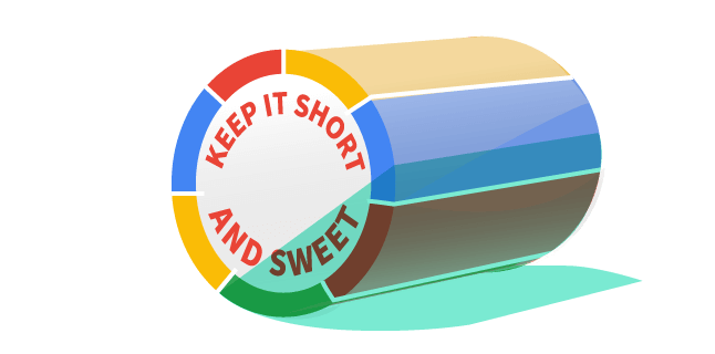 Image: Keep it short and sweet