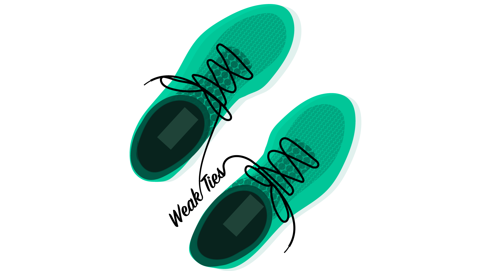 Running shoes provider weak ties 