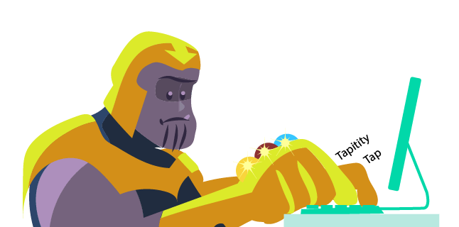 Image: Thanos as a writer 