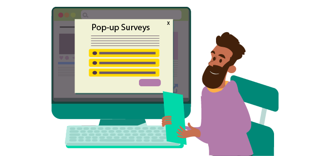 Image: Using pop-up surveys to find out what your customer thinks