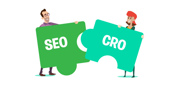 Image: SEO and CRO working together hand-in hand