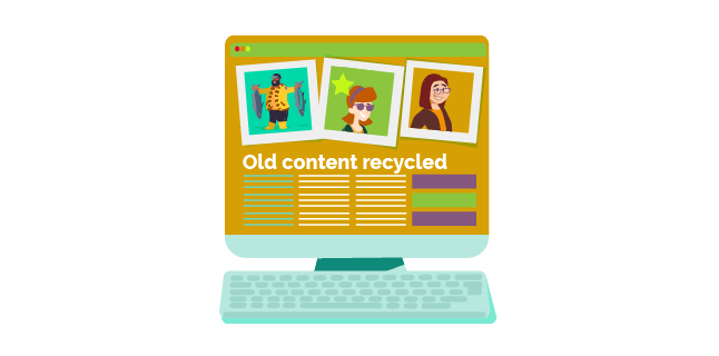 Image: Hiding/dressing up bad content with glossy images