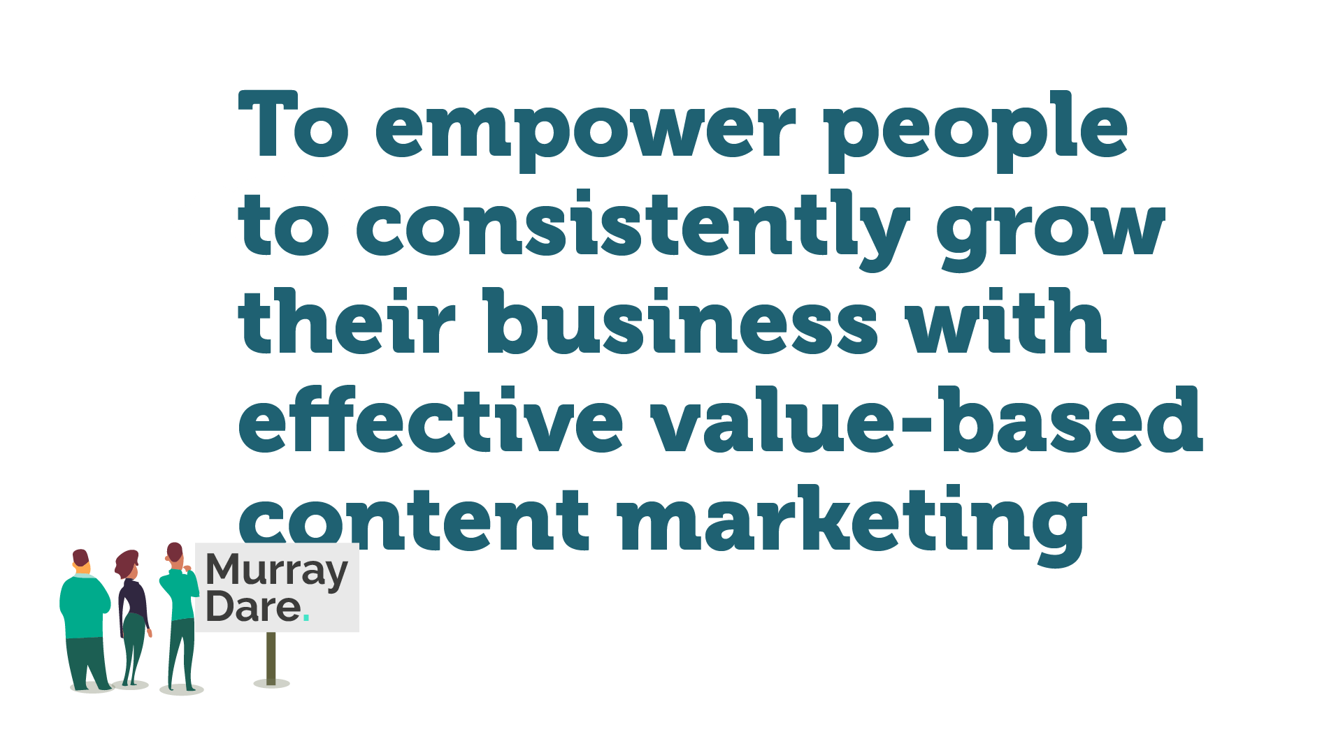 To empower people