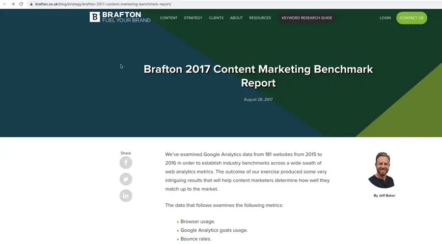 Reporting as example of how to get links