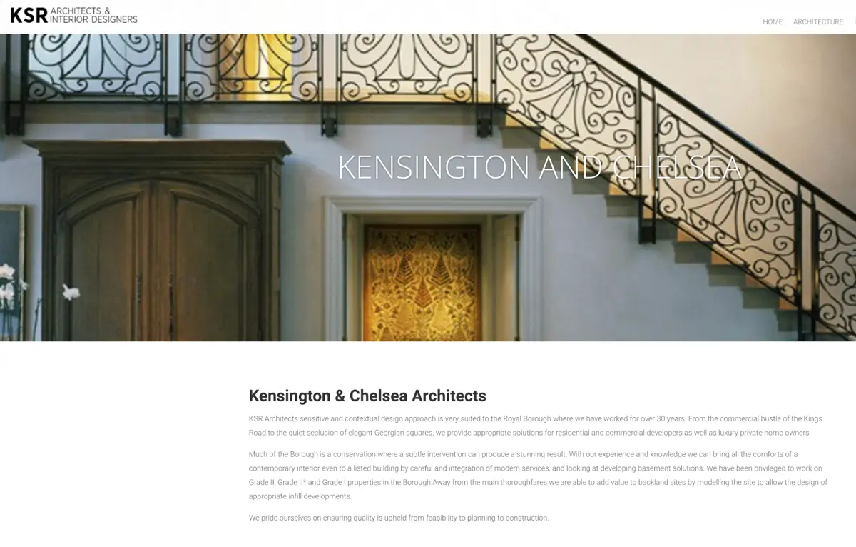 website analysis architecture firm murray dare marketing consultancy 16