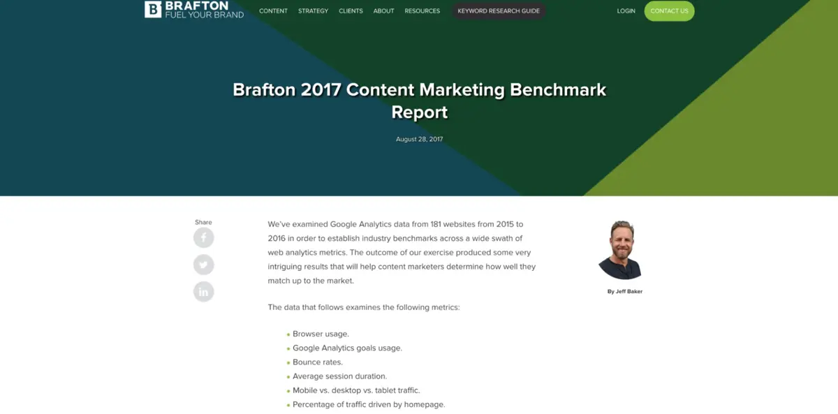 Reporting and reports as backlinking strategy