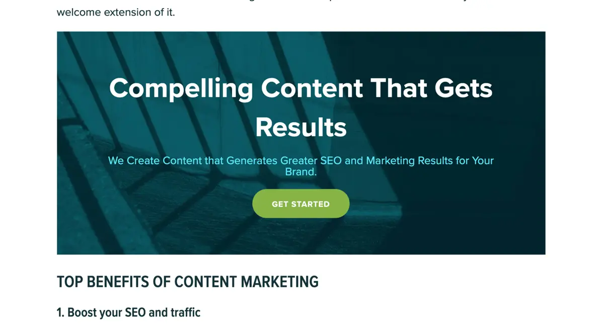 murray dare content marketing services competitor comparison seo analysis