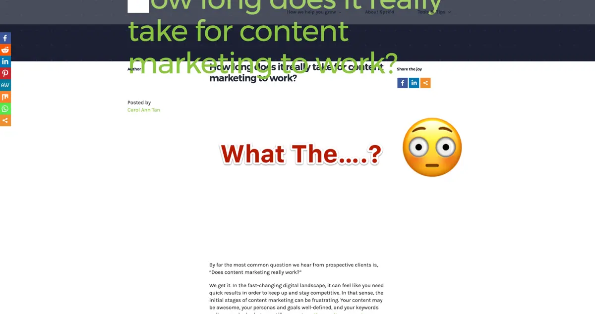 messy webpage