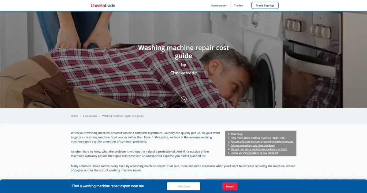 murray dare competitor analysis example washing machine repair company comparison 20