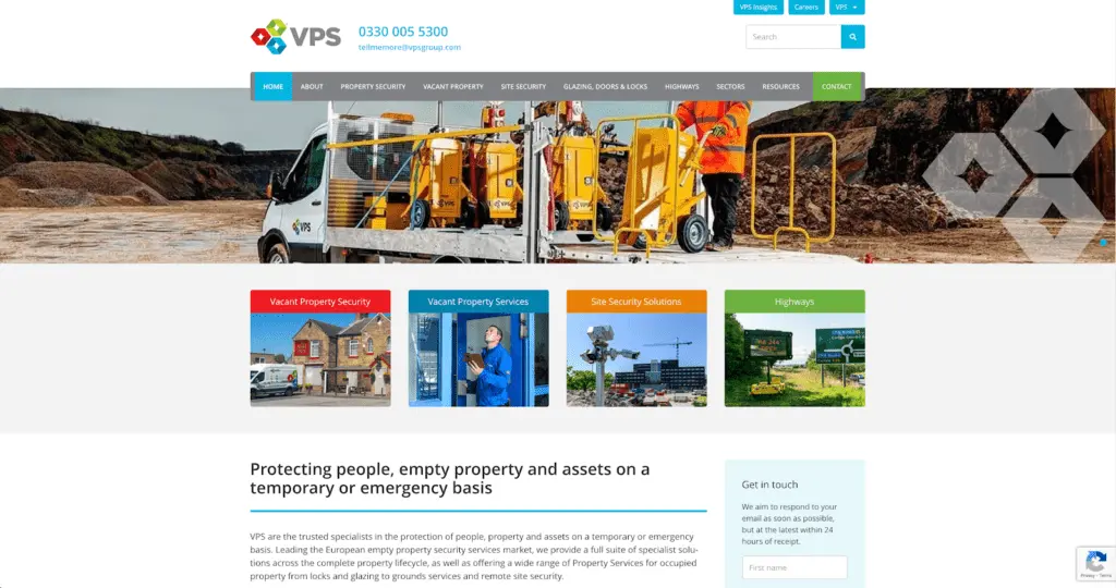 VPS Group homepage