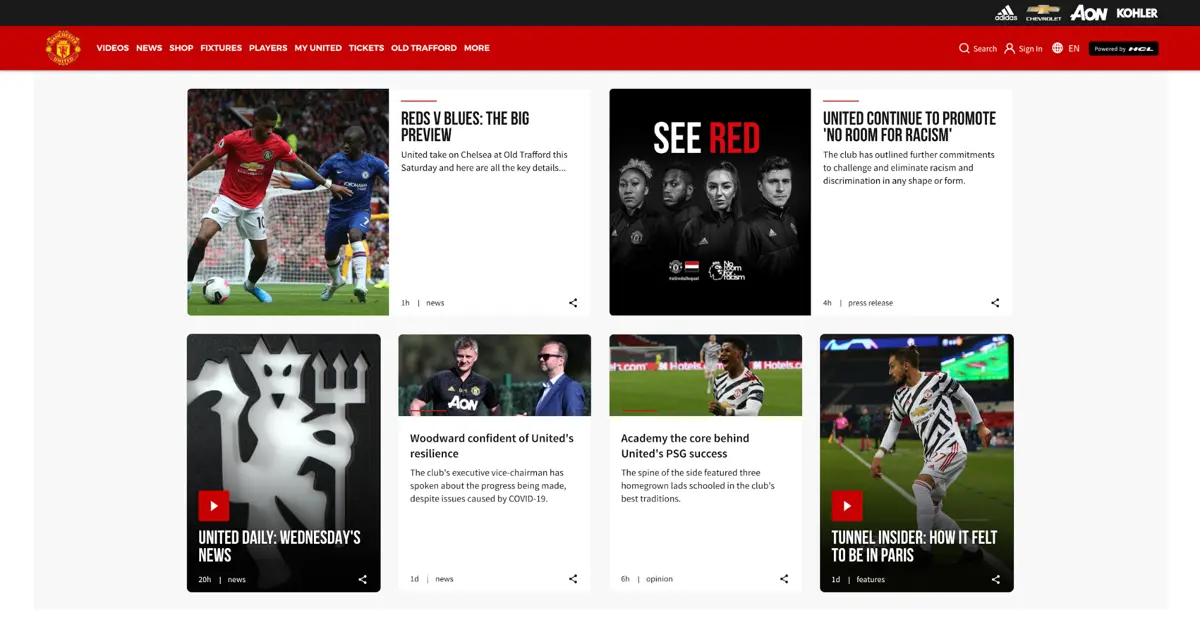 Seo competitor analysis man u vs man city webpage