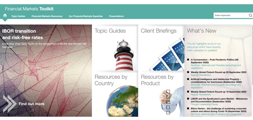 Clifford Chance Financial Markets Toolkit