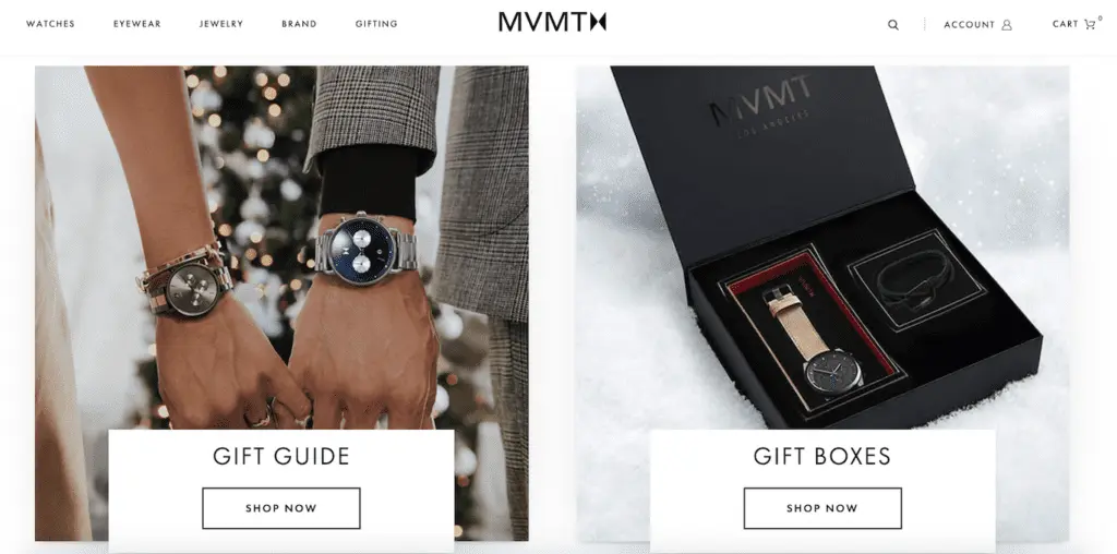 MVMT's website