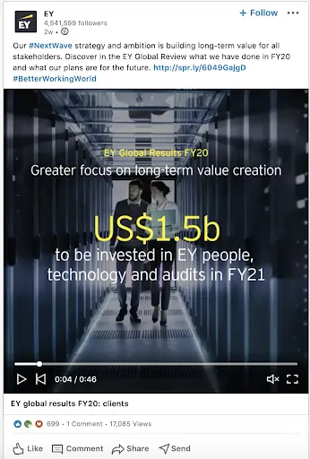 EY accounting - social media