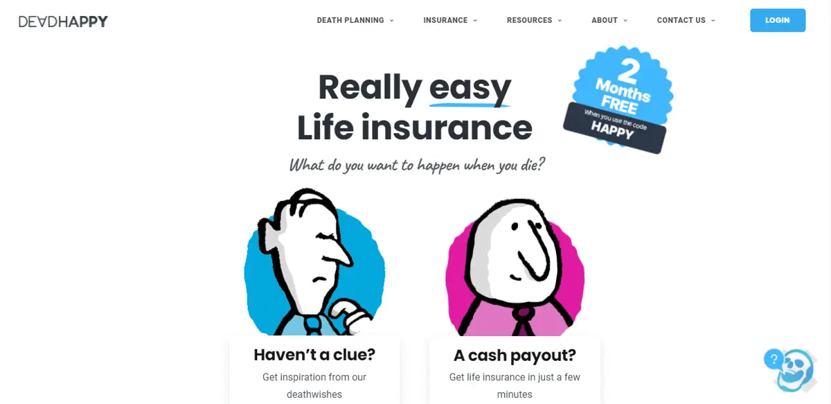 Good Content Example Dead Happy Website Homepage