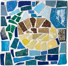 Mosaïque réalisée en atelier découverte 1h30