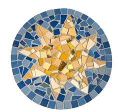 Mosaïque réalisée en atelier initiation 2h30